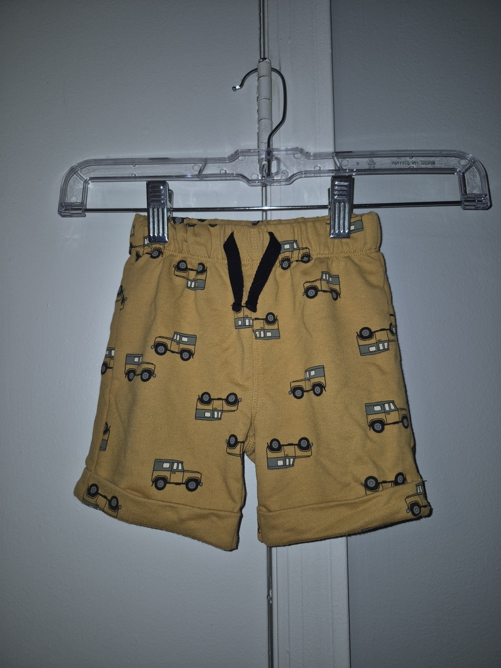 Pekkle Kids Yellow Truck Print Pull-On Shorts Size 18 Months